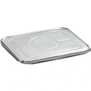 Aluminum Foil Half Deep Tray Lids. 100/CT