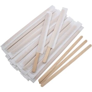 Individually Paper Wrapped Wooden Stirrers. 500pcs/Box